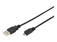 DIGITUS USB 2.0 USB-kabel 1m Sort