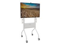 Chief Voyager Height Adjustable AV TV Cart - For LCD Displays 50-70" - White cart - for flat panel / video conferencing system - white