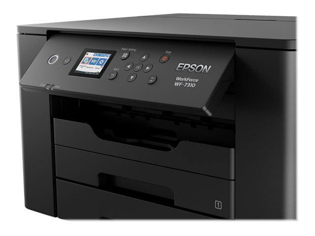 Epson WorkForce Pro WF-7310 - Printer - color - Duplex - ink-jet - A3 Plus - 4800 x 2400 dpi - up to 25 ppm (mono) / up to 12 ppm (color) - capacity: 500 sheets - USB 2.0, LAN, Wi-Fi(n)
