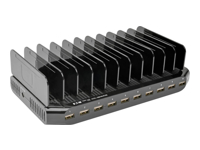 Eaton Tripp Lite Series 10-Port USB Charging Station with Adjustable Storage, 12V 8A (96W) USB Charger Output, Schuko Power Cord