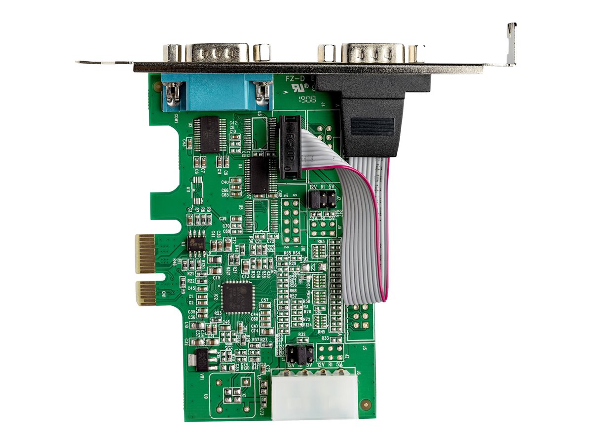 StarTech.com 2-port PCI Express RS232 Serial Adapter Card, PCIe RS232 Serial Host Controller Card, PCIe to Dual Serial DB9 COM Port Card, 16950 UART, Expansion Card, Windows, macOS, Linux - Full/Low-Profile (PEX2S953) - sériový adaptér - PCIe - RS-232 x 2 – foto 2