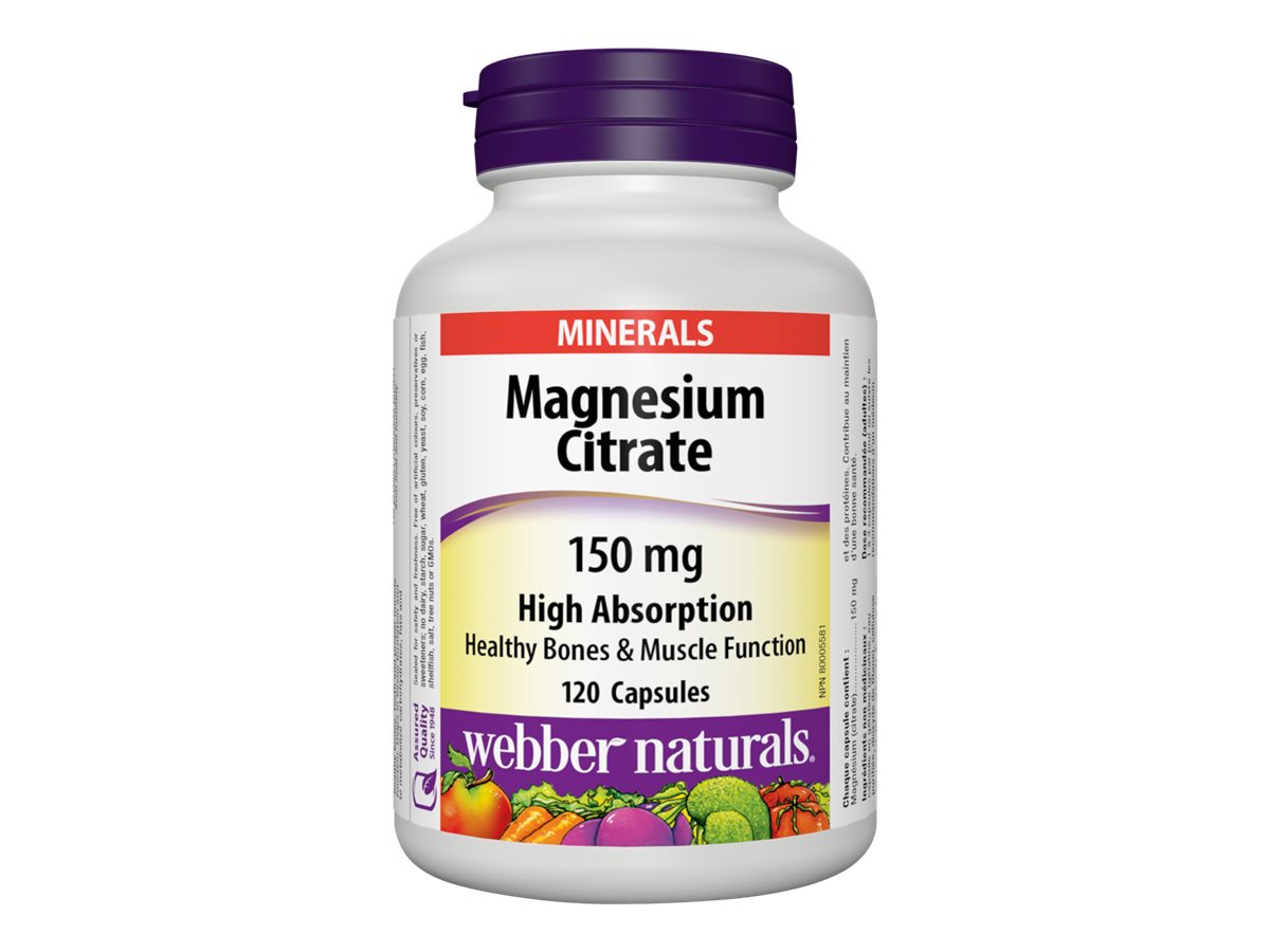 Webber Naturals Magnesium Citrate 150 mg - 120s