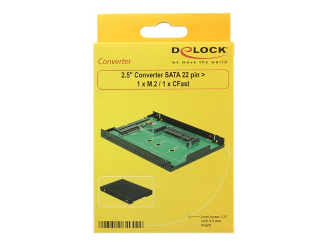 Delock Converter SATA 22 pin > 1 x M.2 / 1 x CFast - řadič úložiště - M.2 Card / CFast Card - SATA 6Gb/s – foto 4