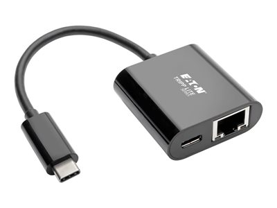 Eaton Tripp Lite Series USB C to Gigabit Ethernet Adapter USB Type C to Gbe PD Charging