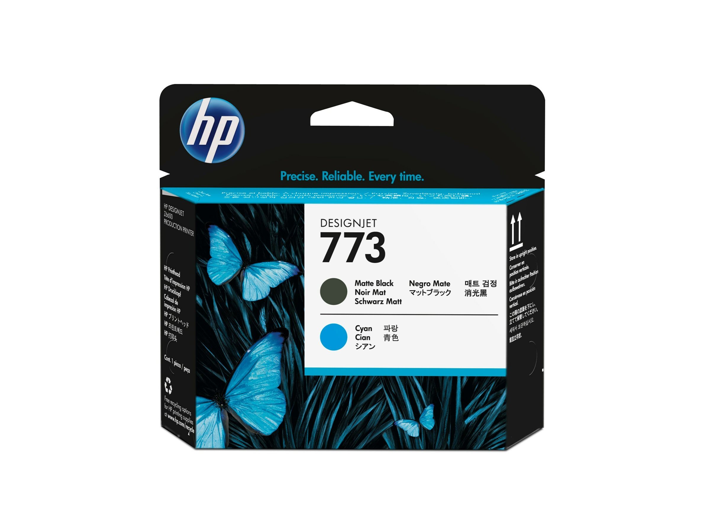 HP 773 black cyan Product shot Front 79951