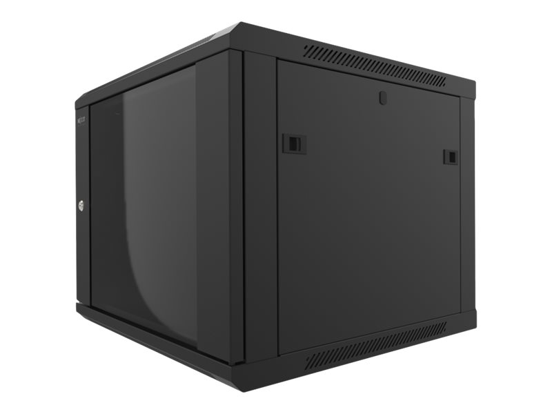 Nexxt Solutions - Rack armario - instalable en pared - negro barniz, RAL 9005 - 6U - 19"