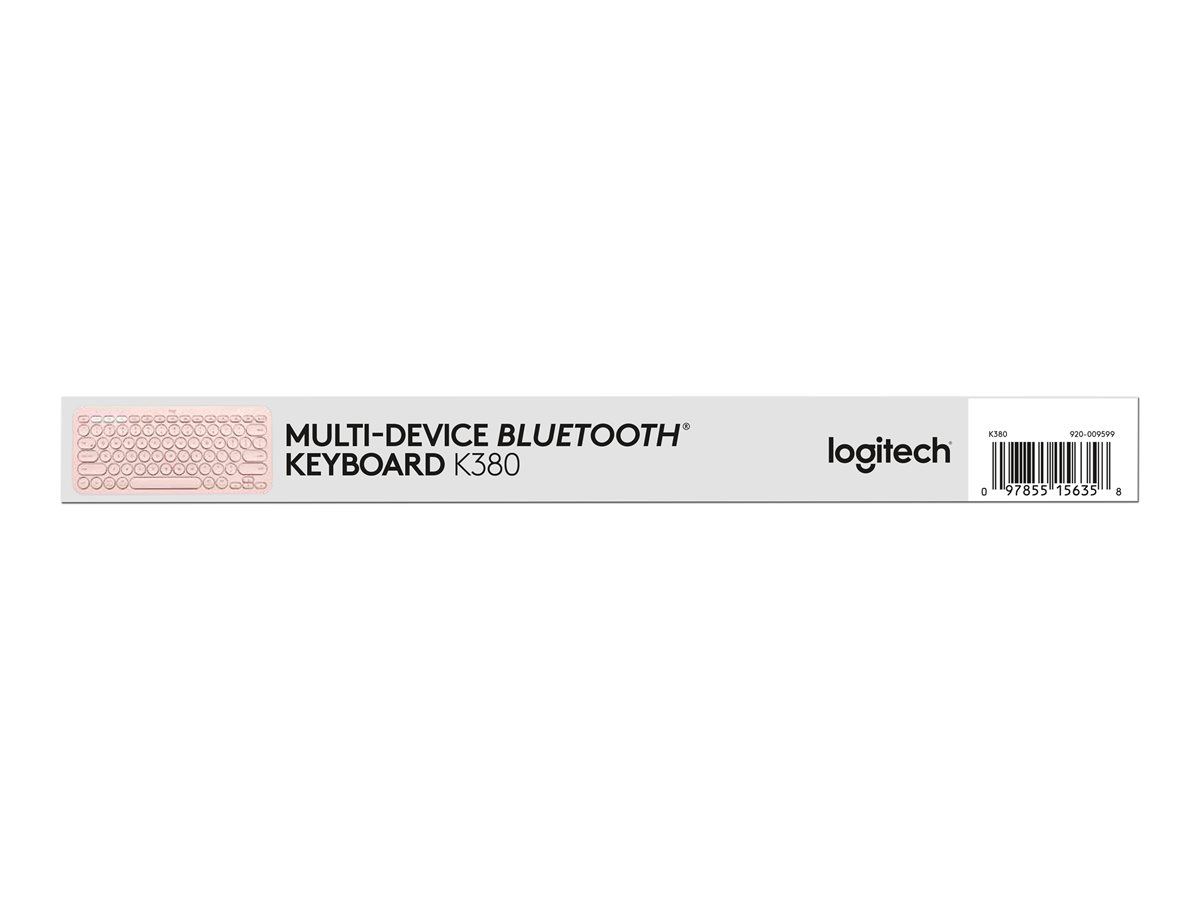 Logitech K380 Multi-Device Bluetooth Keyboard - klávesnice - QWERTY - US mezinárodní - rùžová Vstupní zařízení – foto 14