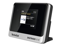 TechniSat DigitRadio 10 IR DAB radio Radio Lydafspiller til netværk Bluetooth-audiomodtager Sort Sølv