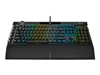 CORSAIR Gaming K100 RGB Tastatur Optisk mekanisk RGB/16,8 millioner farver Kabling Tysk