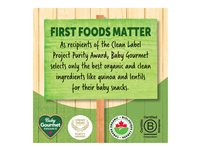 Baby Gourmet Puffies Quinoa and Lentil Puff Snacks - Cheesy Broccoli - 42g