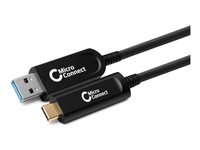 MicroConnect Premium USB 3.2 Gen 2 USB Type-C kabel 5m Sort