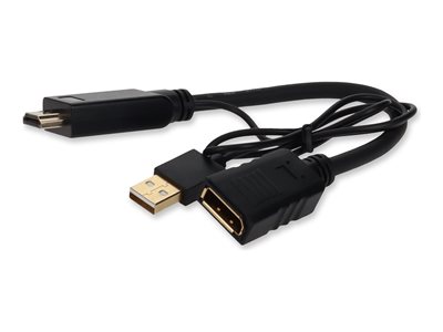 AddOn - Adapter - HDMI male to USB (power only), DisplayPort female