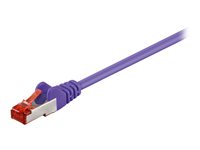 goobay CAT 6 SFTP, PiMF 50cm Patchkabel Purple
