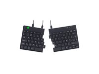 R-Go Split Ergonomiske tastatur, AZERTY (BE), sort, kablet Tastatur Kabling Belgien