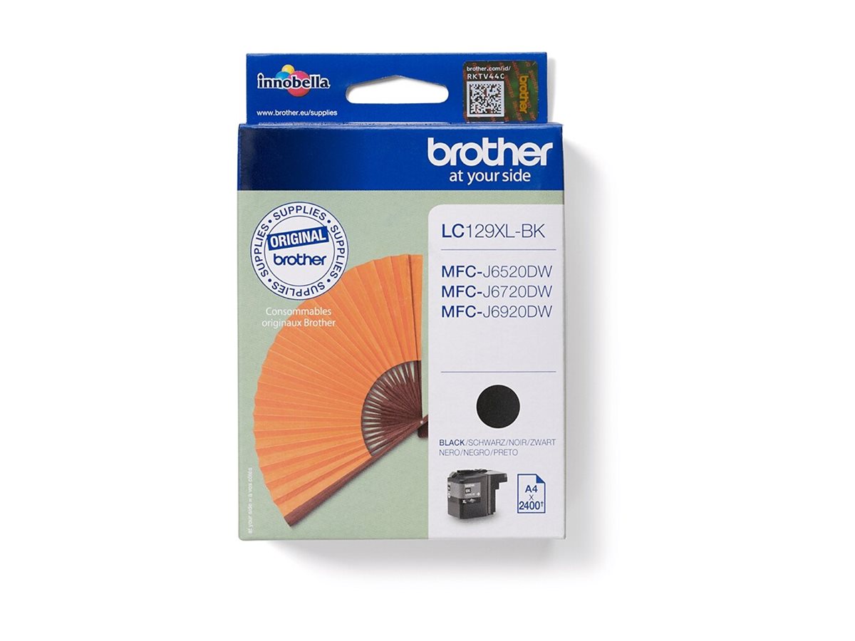 An image of Brother LC129XLBK - black - original - ink cartridge