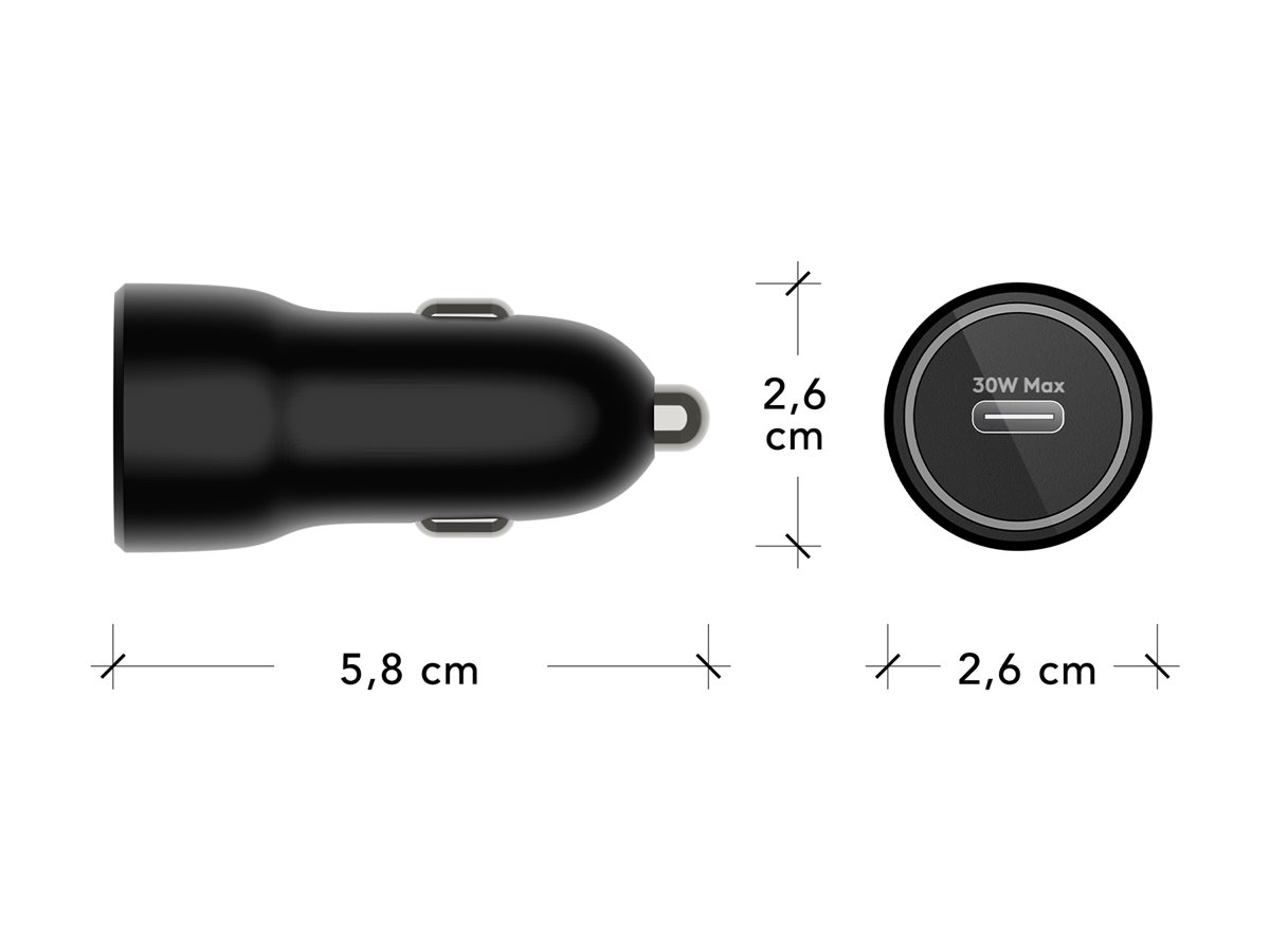 dbramante1928 Sustainable Car Charger USB-C 30W BLK - Enterprise Bulk Packaging – foto 8