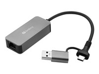 Sandberg 136-68 Netværksadapter 2500Mbit/s Ledningsført