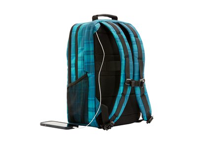 HP Campus XL Tartan plaid Backpack (P)