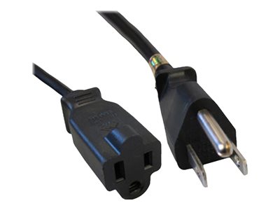 Comprehensive Power cable NEMA 5-15R (F) to NEMA 5-15P (M) AC 110 V 13 A 6 ft molded  image