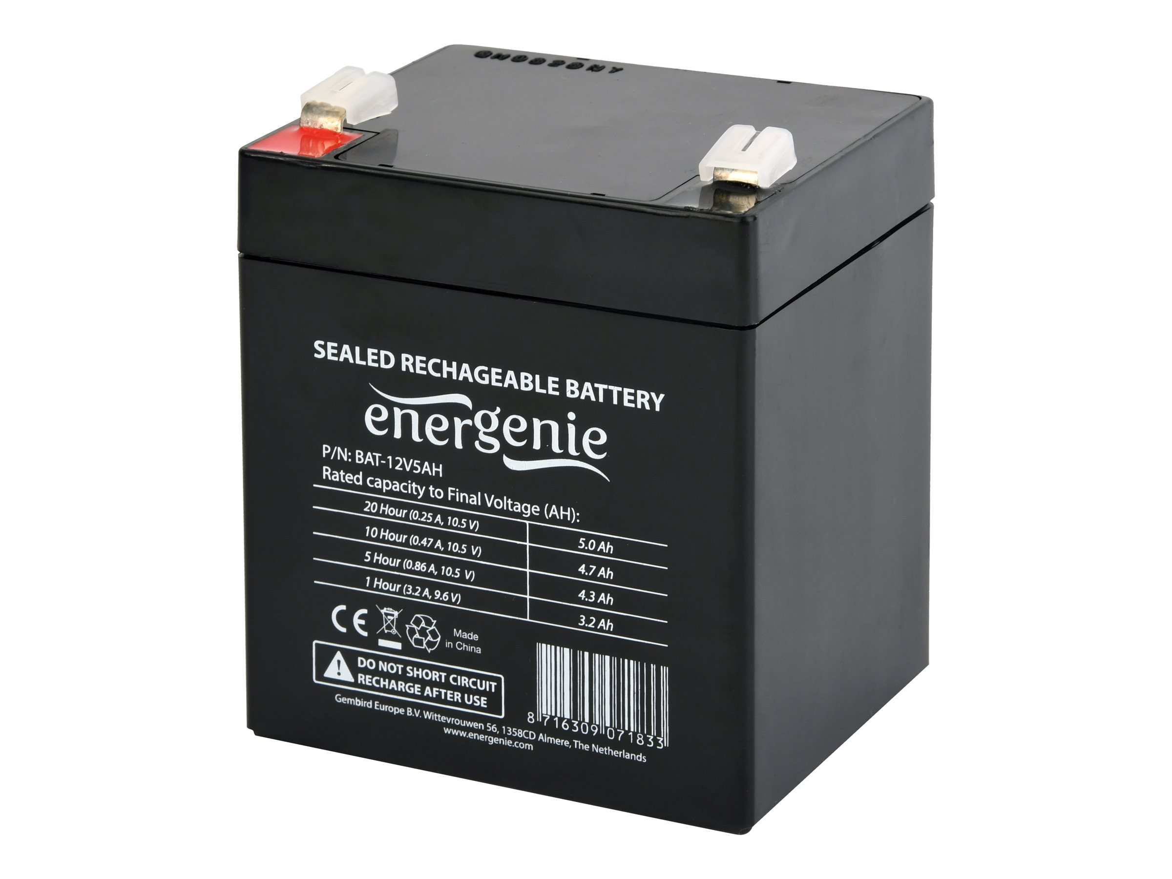 GEMBIRD ENERGENIE Baterie 12V, 5AH