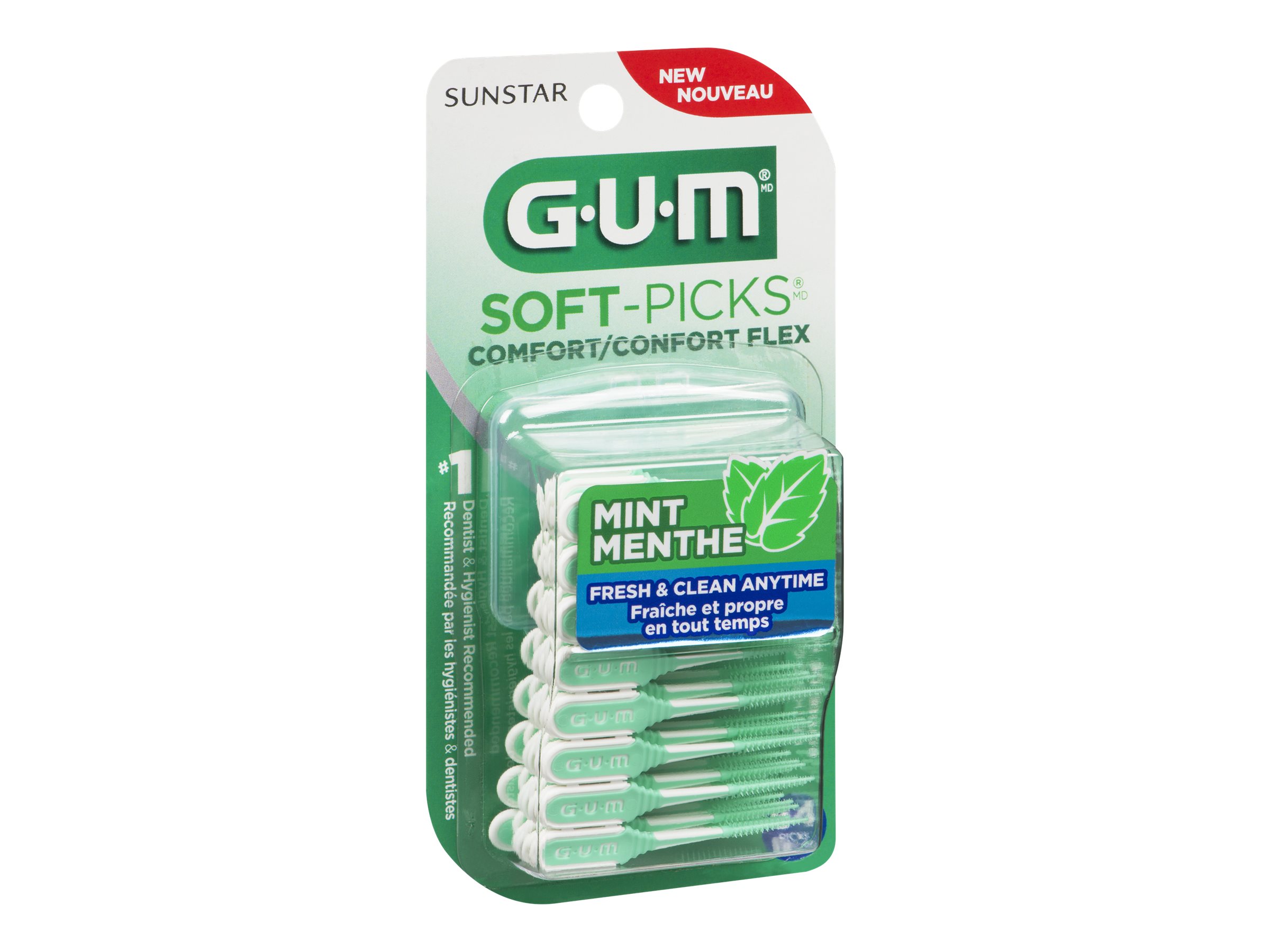 GUM Soft-Picks Comfort Mint Flex Easy To Use Dental Picks For Teeth Cleaning And Gum Health With Convenient Carry Case - View #13