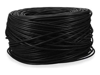 NON-TERMINATED PATCH CBL1000FT BLACK CAT6 UTP TAA COMP CU