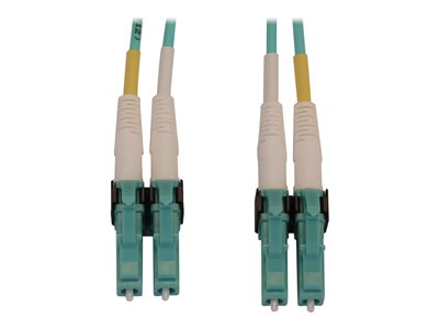 Eaton Tripp Lite Series 400G Multimode 50/125 OM4 Switchable Fiber Optic Cable (Duplex LC-PC M/M), LSZH, Aqua, 1 m (3.3 ft.)