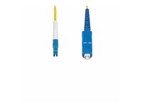 Startech 15m (49.2ft) LC to SC (UPC) OS2 Single Mode Simplex Fiber Optic Cable, 9/125µm, Laser Optimized, 40G/100G, Bend Inse