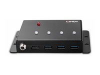 Lindy - hub - metal housing - 4 ports