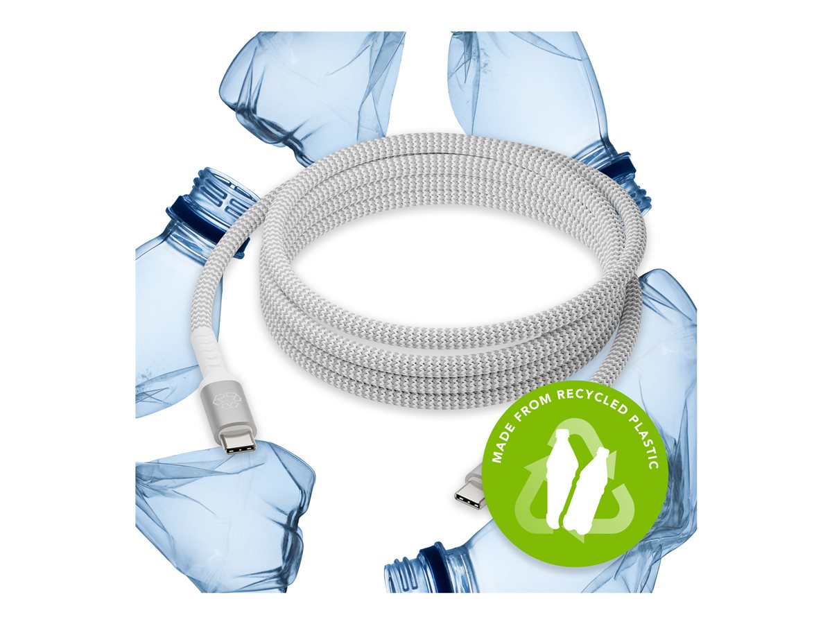 dbramante1928 Sustainable Pro BRD Cable 2.5m USB-C to USB-C 100W White - Enterprise Bulk Packaging – foto 4