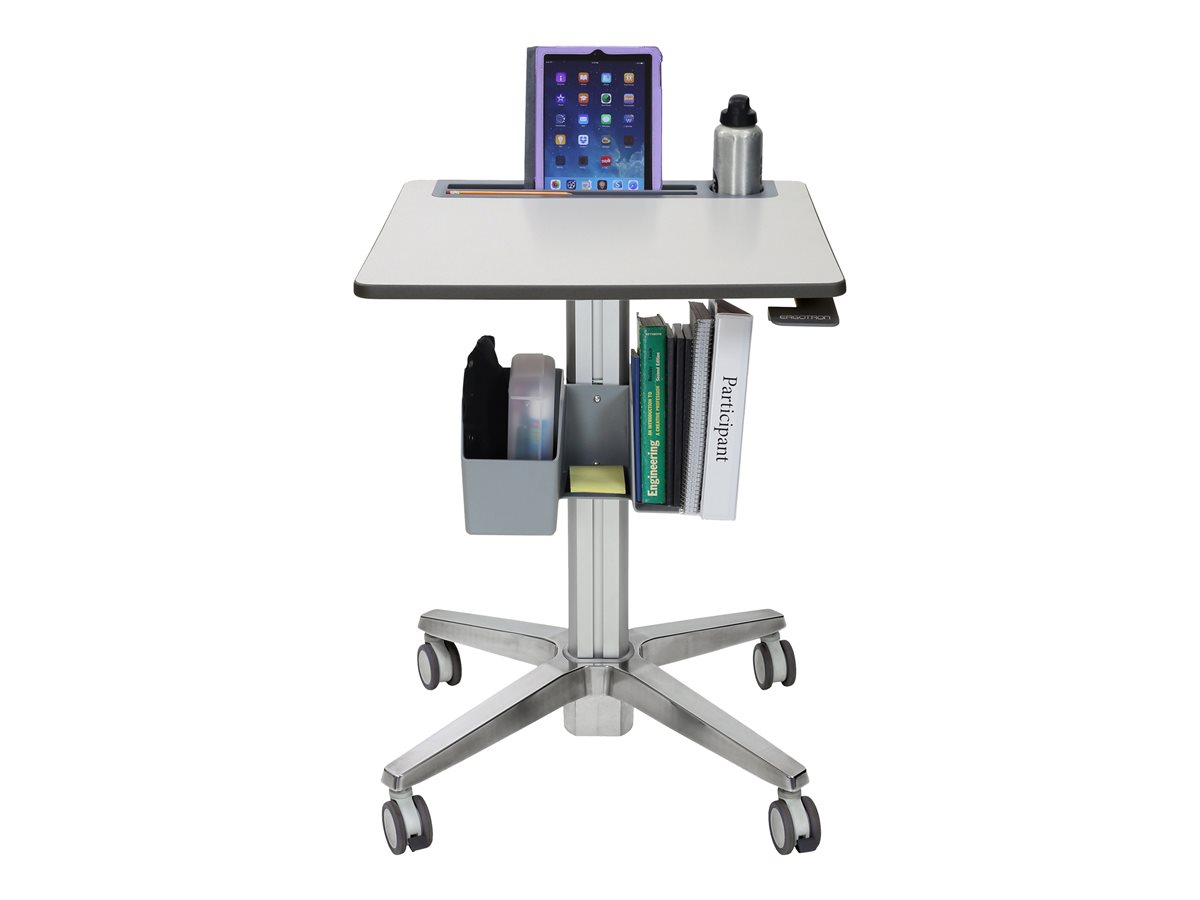 Ergotron LearnFit Short - stůl k sezení/stání - hranatý - šedá, stříbrná – foto 2