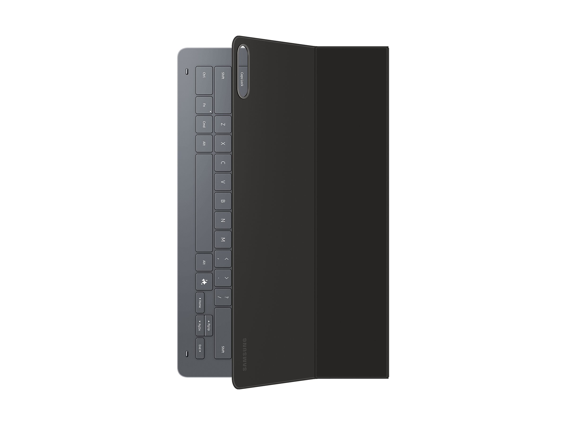 Samsung EF-DX930 keyboard and folio case (book cover) Slim QWERTY black Input Product shot Back 79001