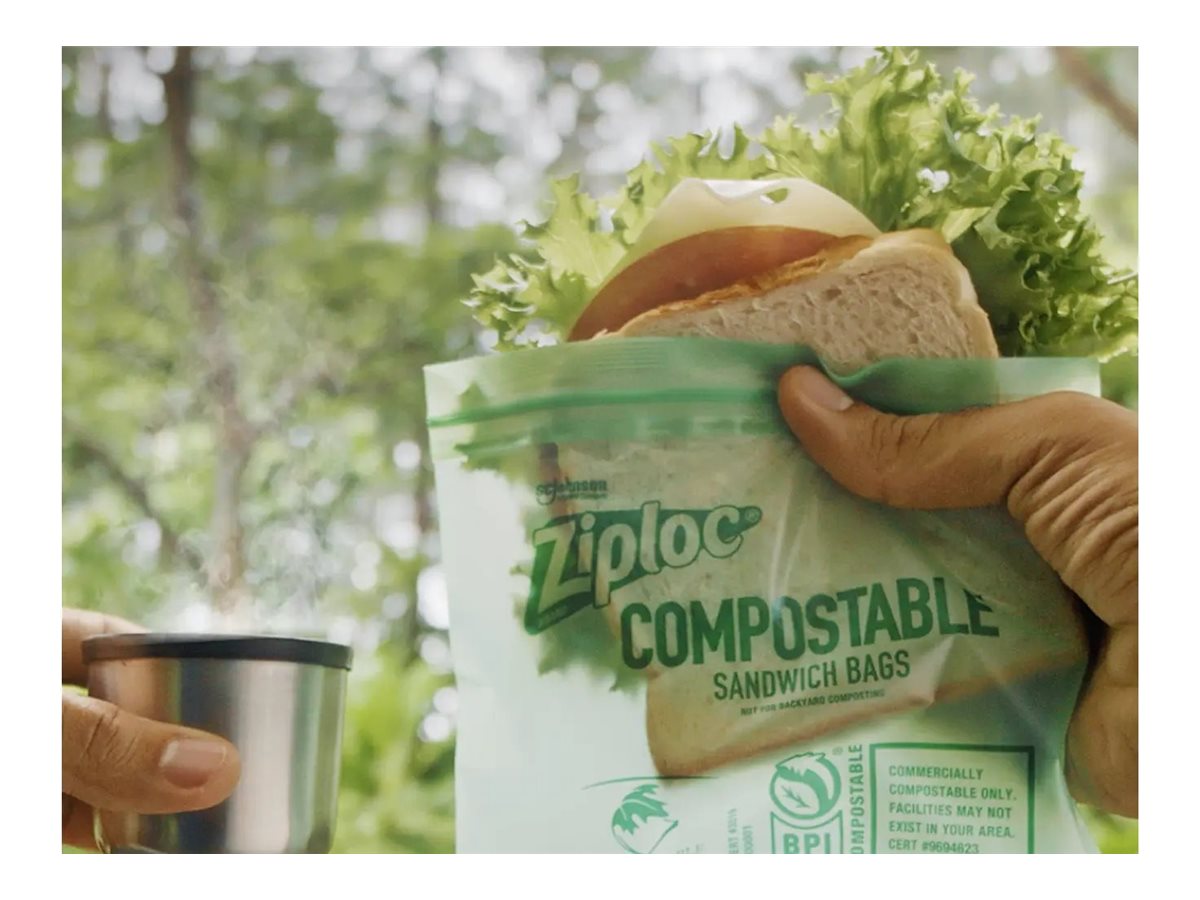 Ziploc Compostable Zip Bags - 20's