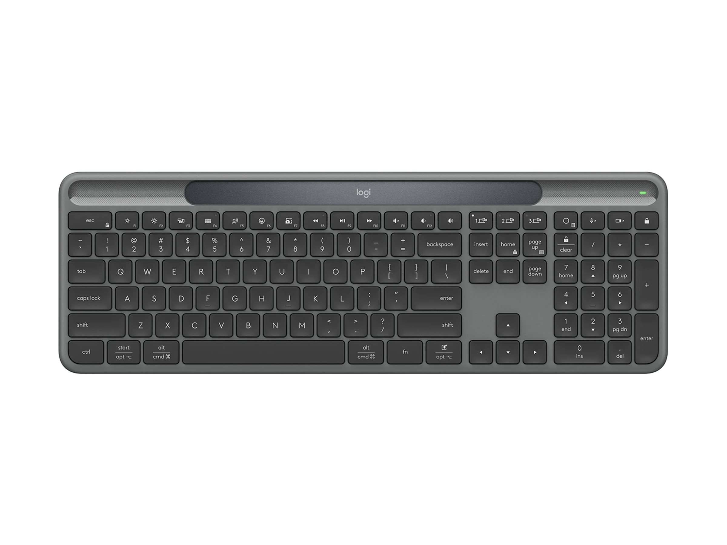 Logitech Signature Slim Solar+ Wireless Keyboard for Mac - Thumbnail 2
