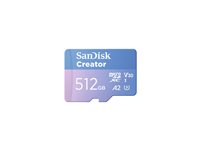 SanDisk Creator microSDXC UHS-I Memory Card 512GB 190MB/s