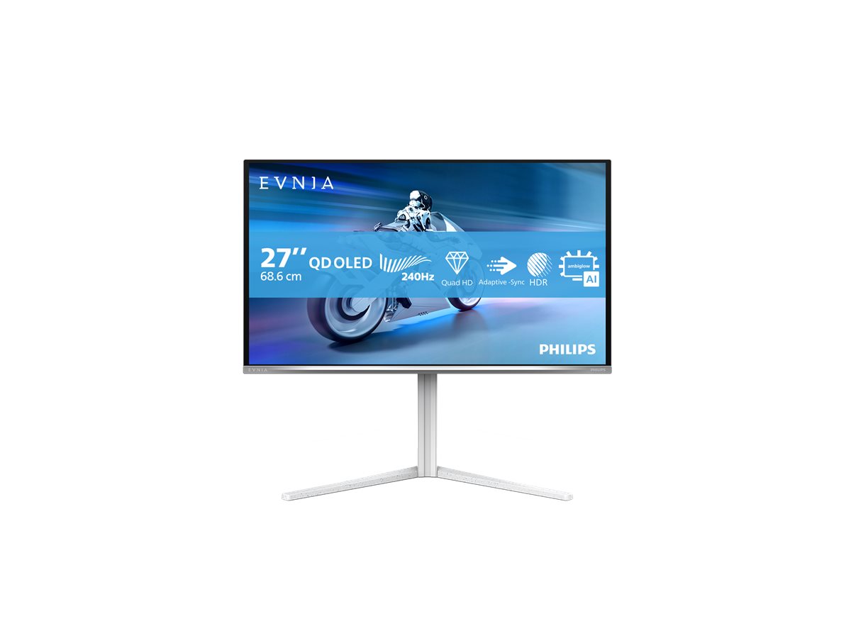 Philips Evnia 6000 27M2N6501L OLED monitor 27 Product shot Front 79875