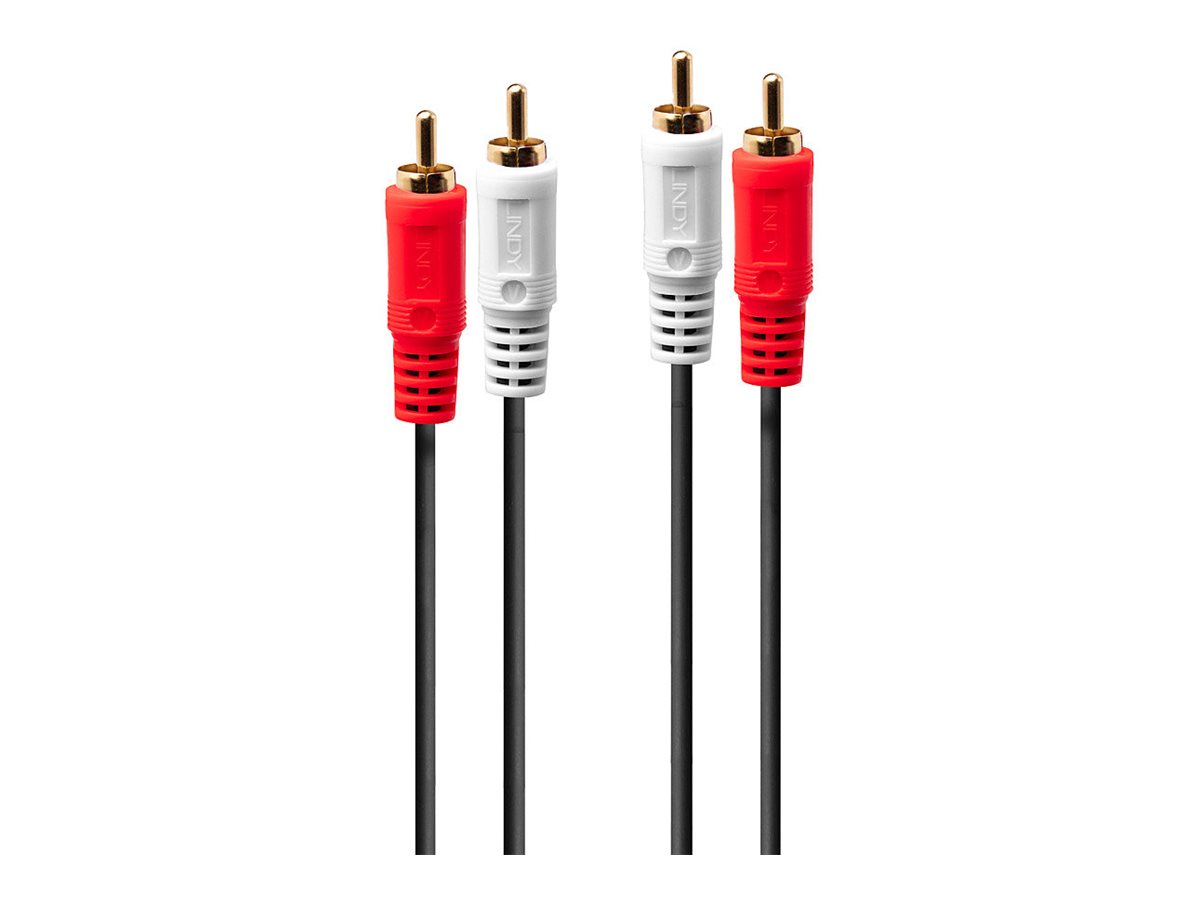 C ble audio Premium 2x RCA m le vers 2x RCA m le, 20m