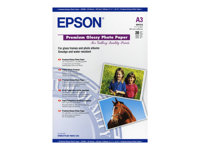 Epson Premium - photo paper - glossy - 20 sheet(s) - A3 - 255 g/m²