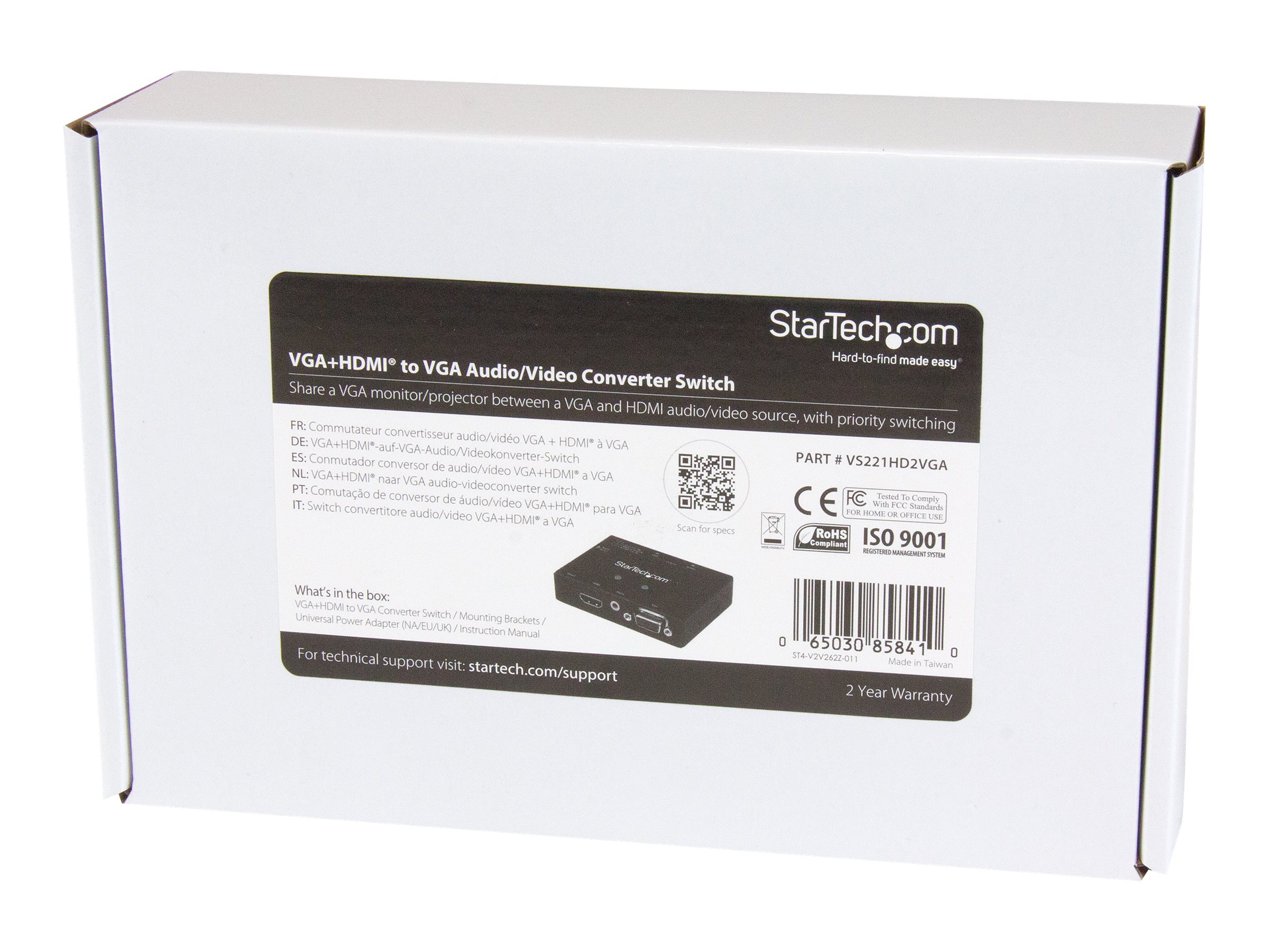 Ung krone Genbruge StarTech.com 2x1 VGA &#x2B; HDMI to VGA Converter Switch w/ Priority  Switching | www.shi.com