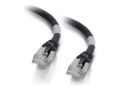C2G 6in Cat6a Snagless Shielded (STP) Ethernet Network Patch Cable Black