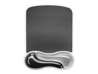 Kensington Duo Gel Mouse Wristrest Wave - Tapis de souris avec repose-poignets - graphite bicolore