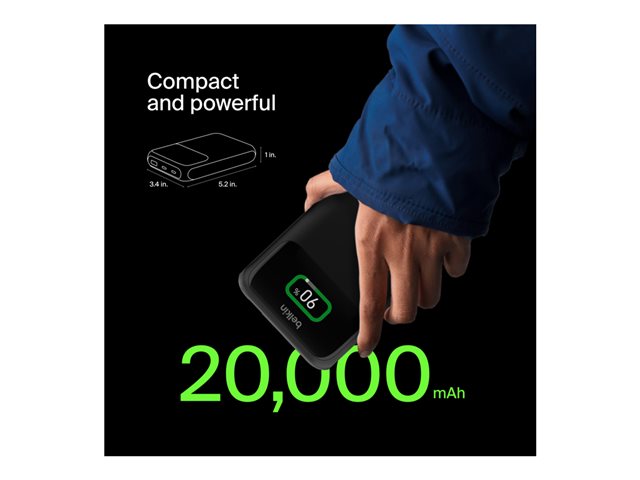 Belkin Batterie de secours pour laptop 65W 20K USB-C