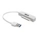 Tripp Lite 6in USB 3.0 SuperSpeed to SATA III Adapter w/UASP/2.5 Hard Drives White