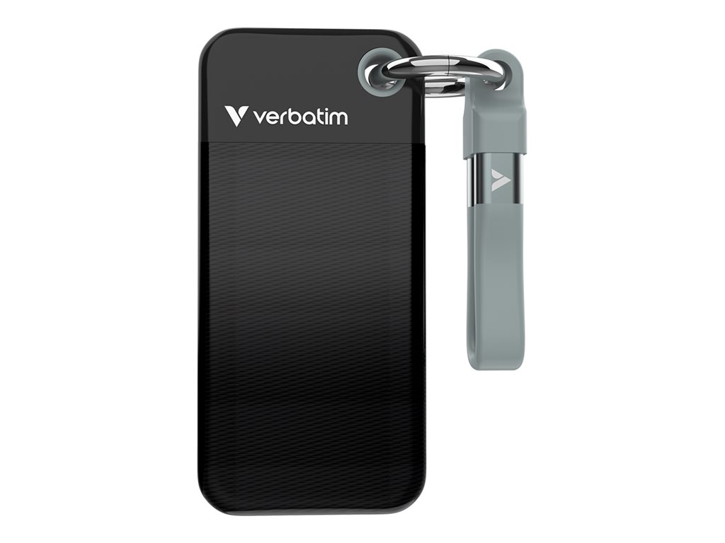 Verbatim SSD 512 GB keyring with cable attachment USB 3.2 Gen Product shot Front 79650