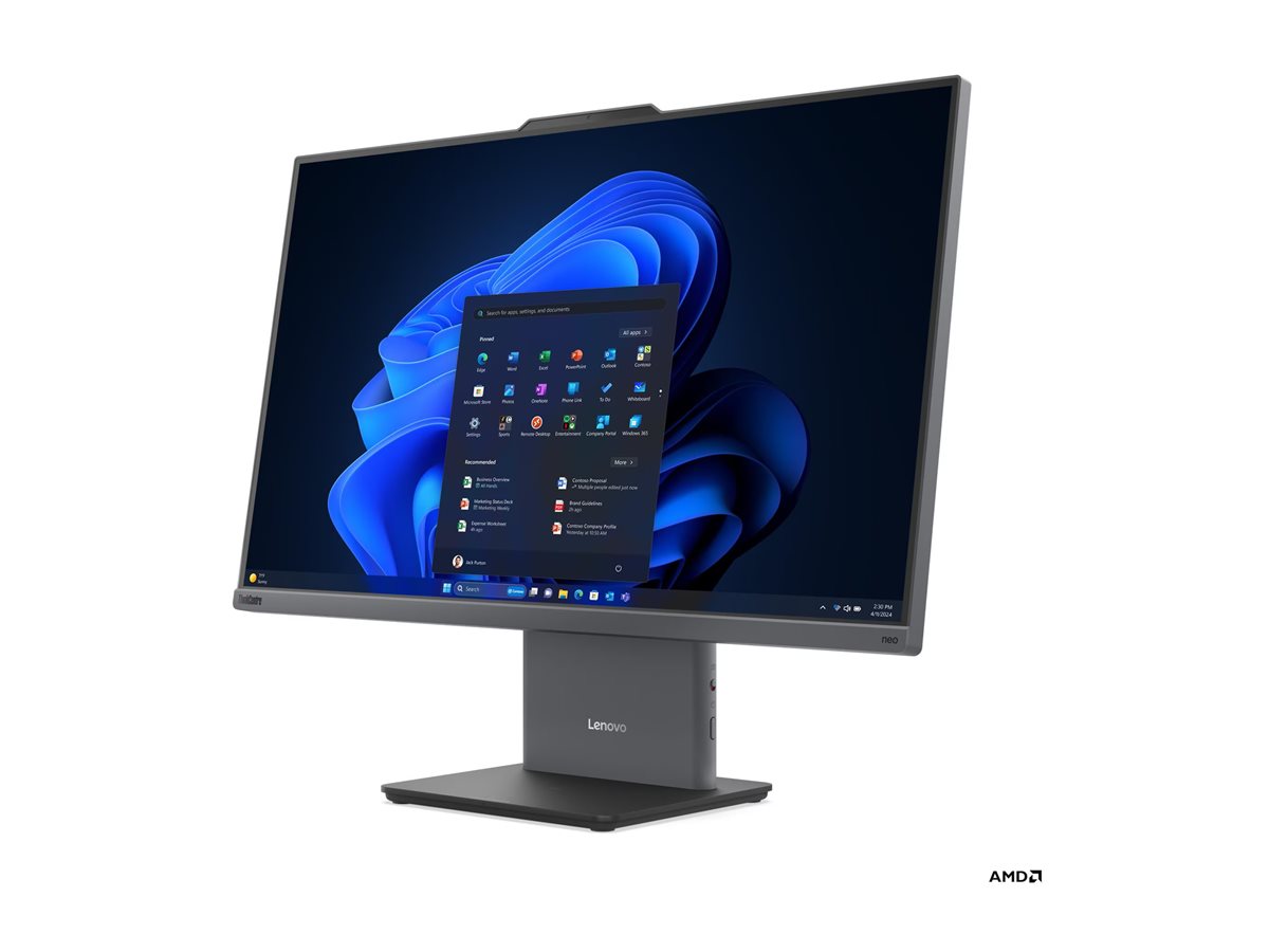 Lenovo ThinkCentre neo 55a 24 Gen 6 - vše v jednom - Copilot+ PC - Ryzen AI 7 350 2 GHz - 16 GB - SSD 512 GB - LED 23.8" - česká/slovenská