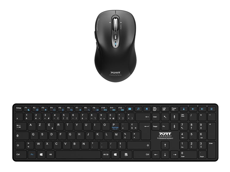 PORT Connect - Professional Executive Pack - ensemble clavier et souris - AZERTY - Franais Priphrique d\'entre