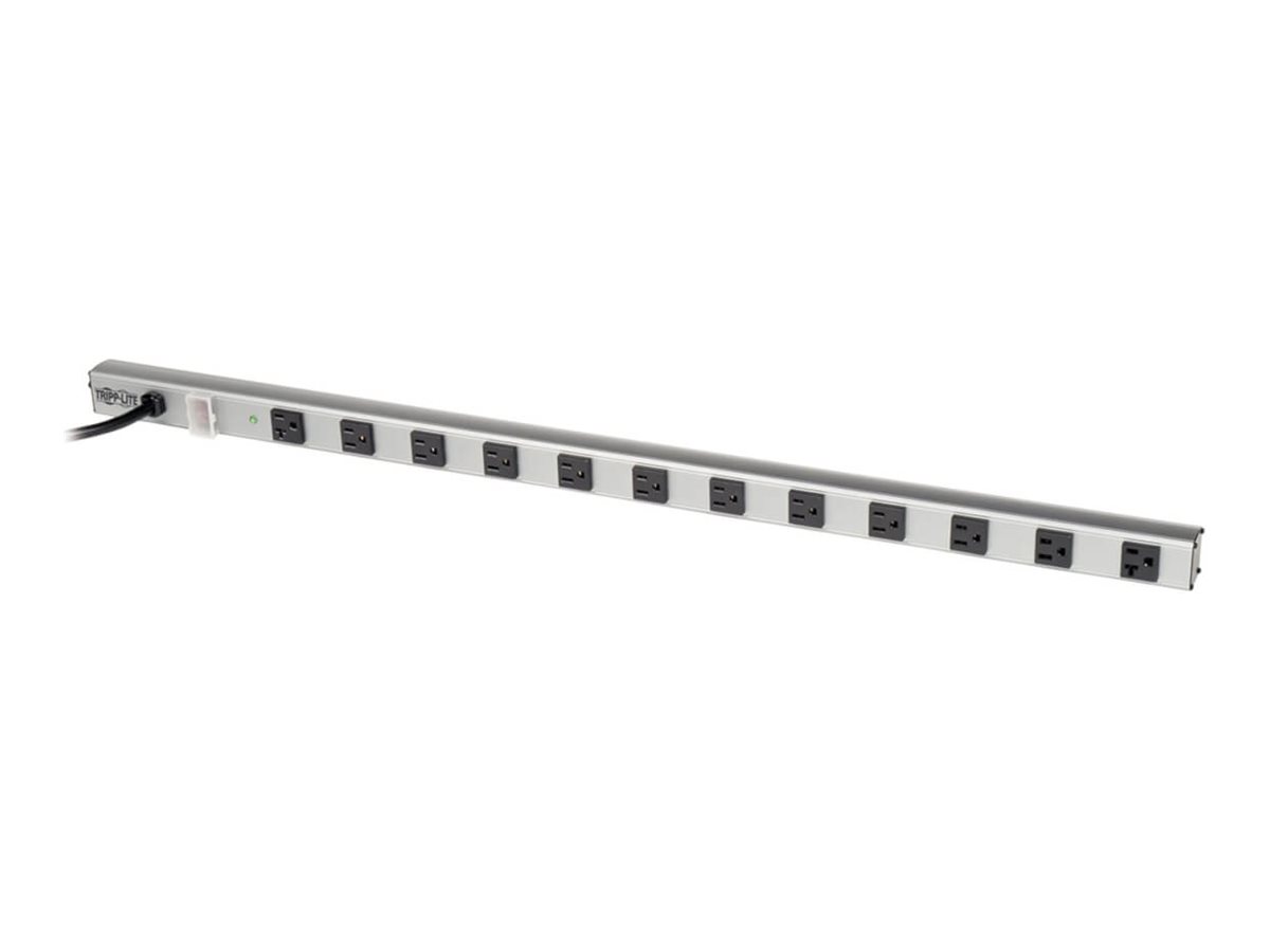 Tripp Lite Surge Protector Power Strip 120V 10 5-15R; 2 5-15/20R 15' Cord