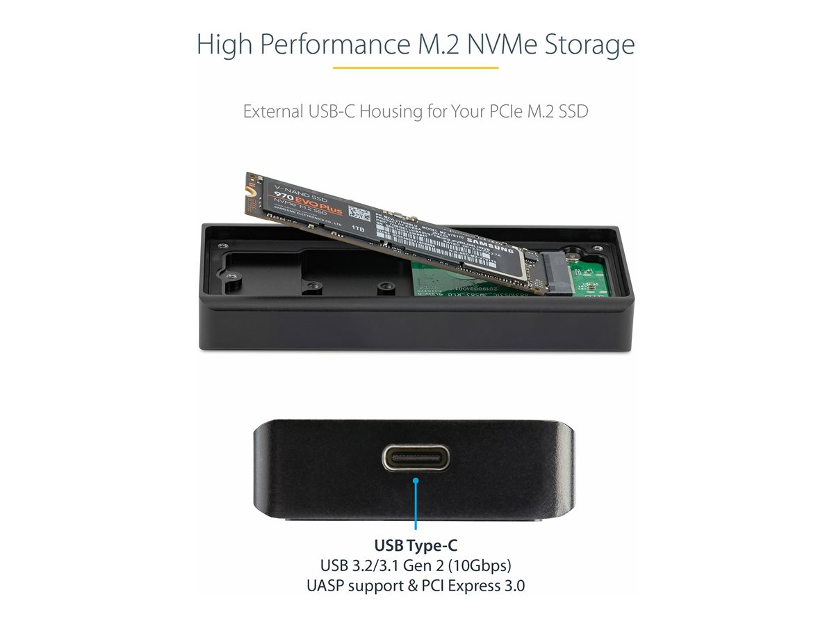 StarTech .com StarTech.com M2E1BRU31C Boîtier M.2 NVMe PCIe SSD