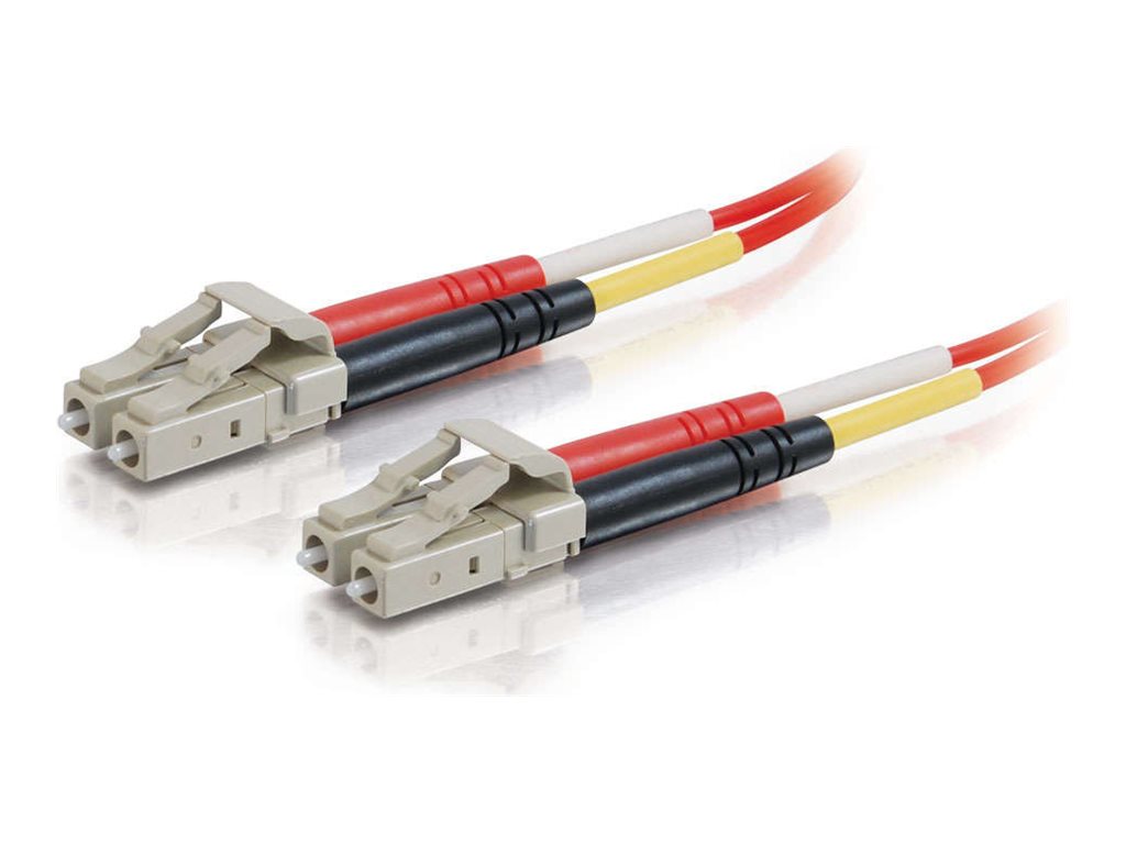 C2G 1m LC-LC 62.5/125 OM1 Duplex Multimode PVC Fiber Optic Cable