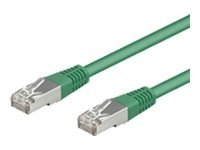 wentronic CAT 5e Kabel med folie og kobberfletning (FTP) 3m Netværkskabel Grøn
